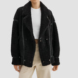 LAMARQUE Woman's Badu Oversized Faux Shearling Jacket