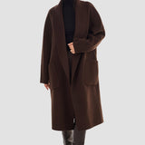 LAMARQUE Women's Thara Shawl Collar Wool Coat