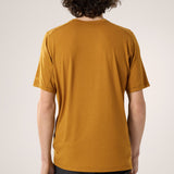 Arc'teryx Men's Ionia Merino Wool Logo SS T-Shirt in Yukon