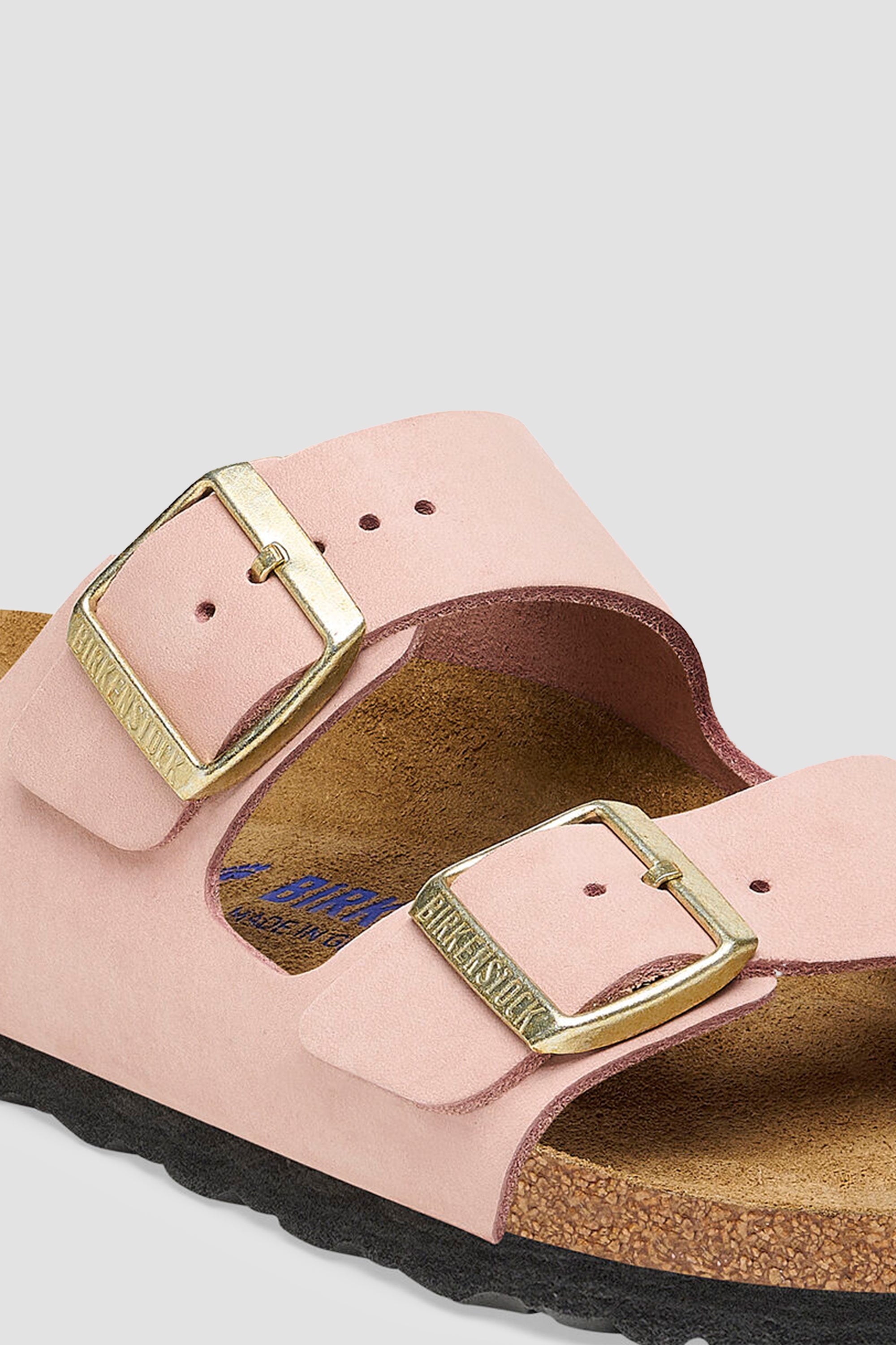 Birkenstock Arizona SFB Nubuck Cuir Unisexe Rose Clair