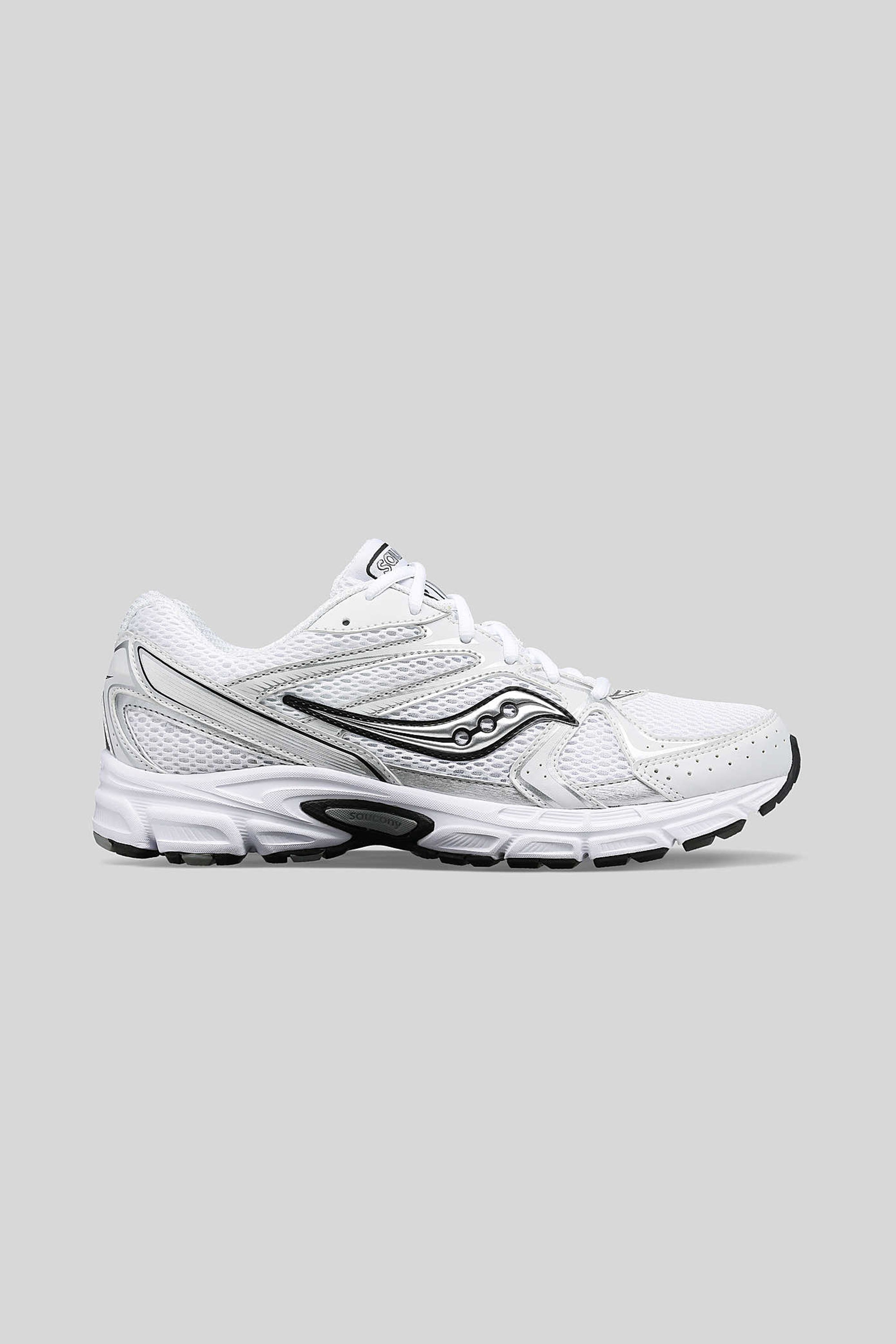 Saucony Unisex Grid Ride Millennium in White/Silver