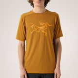 Arc'teryx Men's Ionia Merino Wool Logo SS T-Shirt in Yukon