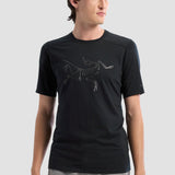 T-shirt à manches courtes avec logo en laine mérinos Ionia d'Arc'teryx pour homme en noir