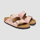 Birkenstock Unisex Arizona SFB Nubuck Leather in Soft Pink