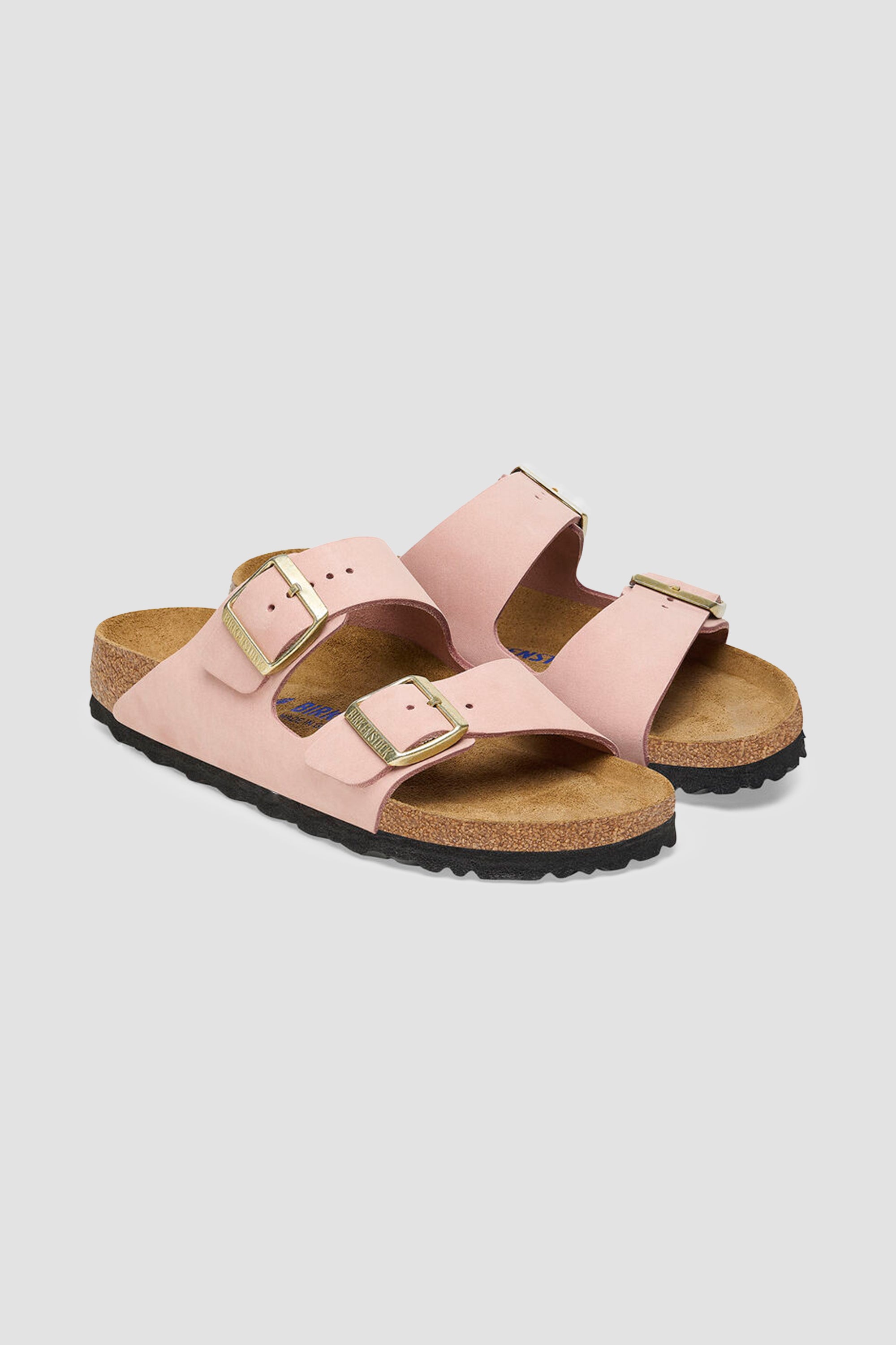 Birkenstock Arizona SFB Nubuck Cuir Unisexe Rose Clair