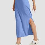 Beyond Yoga Effortless Tank Dress in Washed Flower Blue