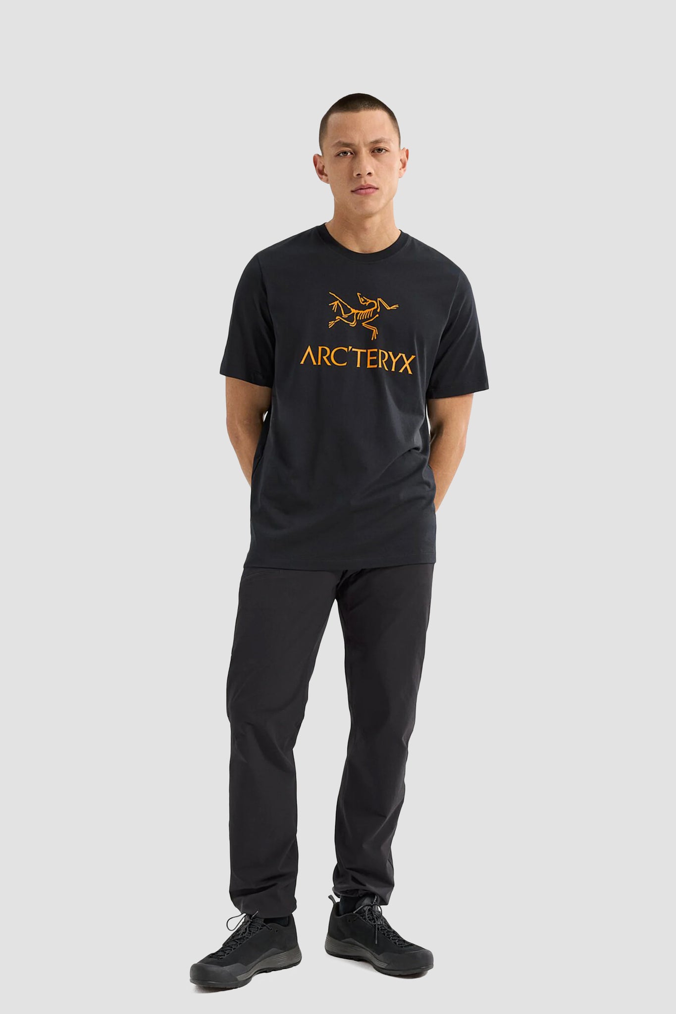 Arc'teryx Men's Arc'Word Logo SS Shirt in Black II
