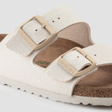 Birkenstock Women's Arizona Vegan Canvas in Eggshell