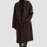 LAMARQUE Women's Thara Shawl Collar Wool Coat