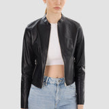 LAMARQUE Women's Chapin Reversible Leather Bomber