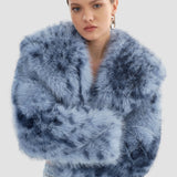 LAMARQUE Women's Danika Leo Faux Fur Crop Jacket