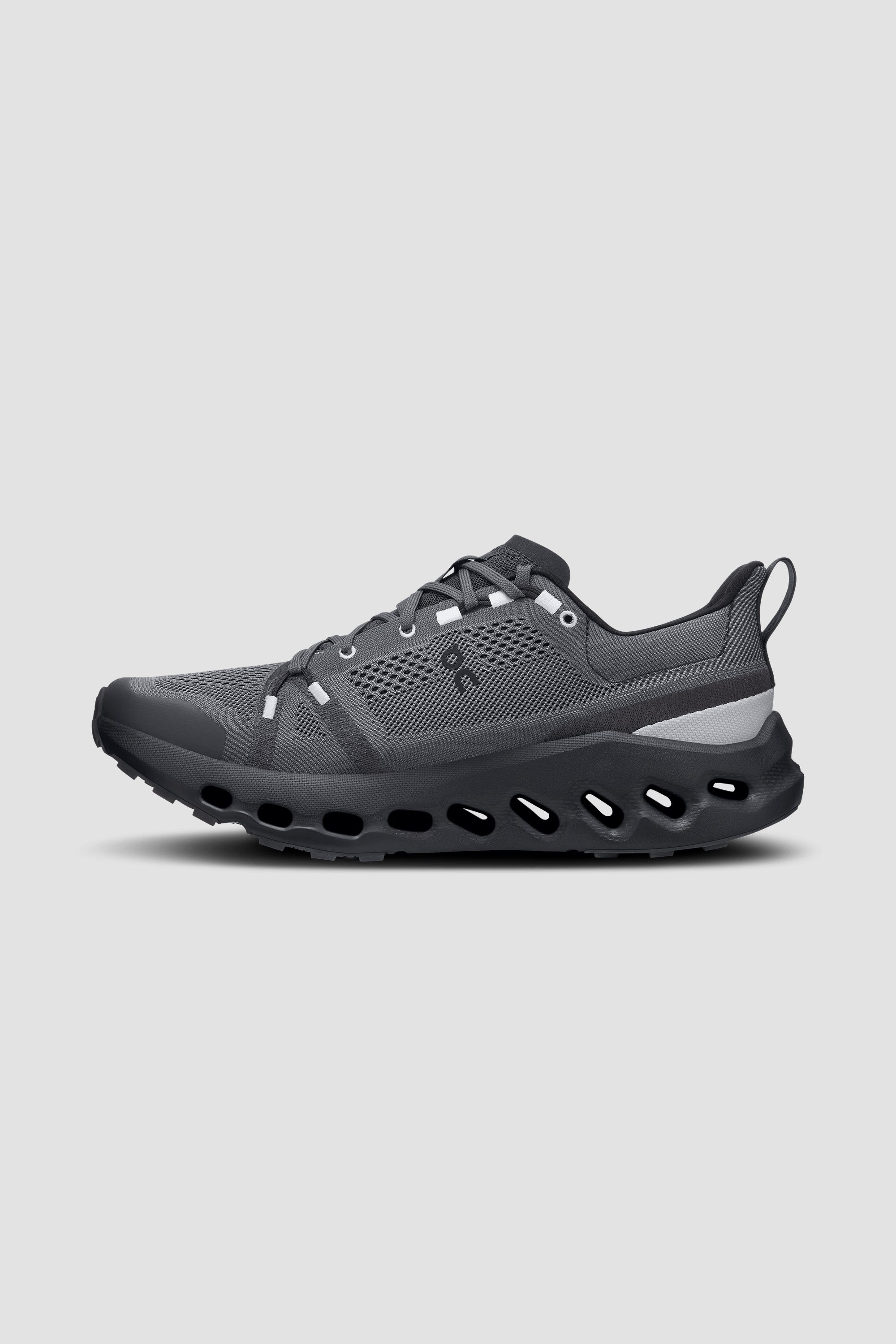 ON | Men's Cloudsurfer Trail shoe in Black/Eclipse