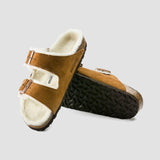 Birkenstock Arizona Shearling in Mink (Narrow)