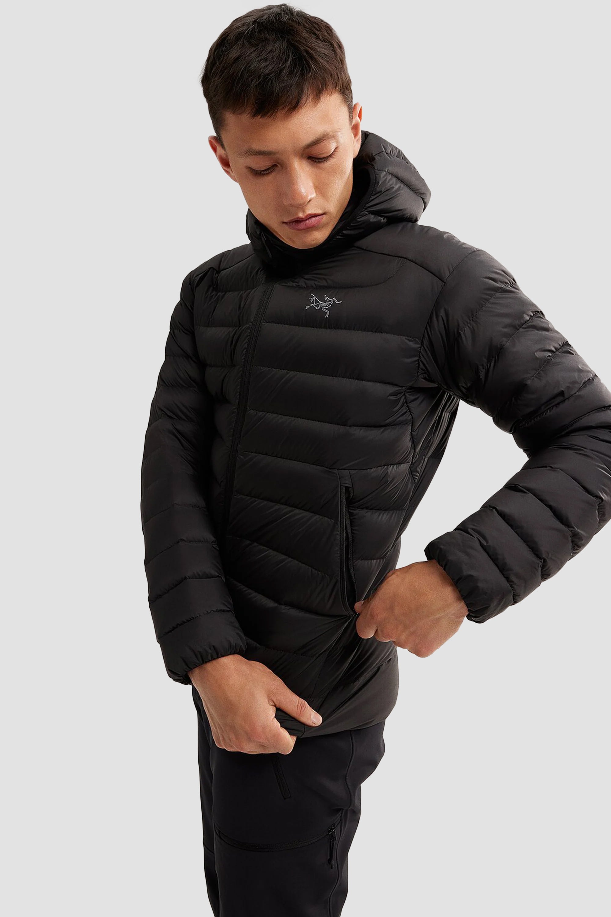 Sweat à capuche Arc'teryx Cerium pour homme en noir