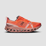 ON | Men's Cloudsurfer Trail shoe in Flame/Dustrose