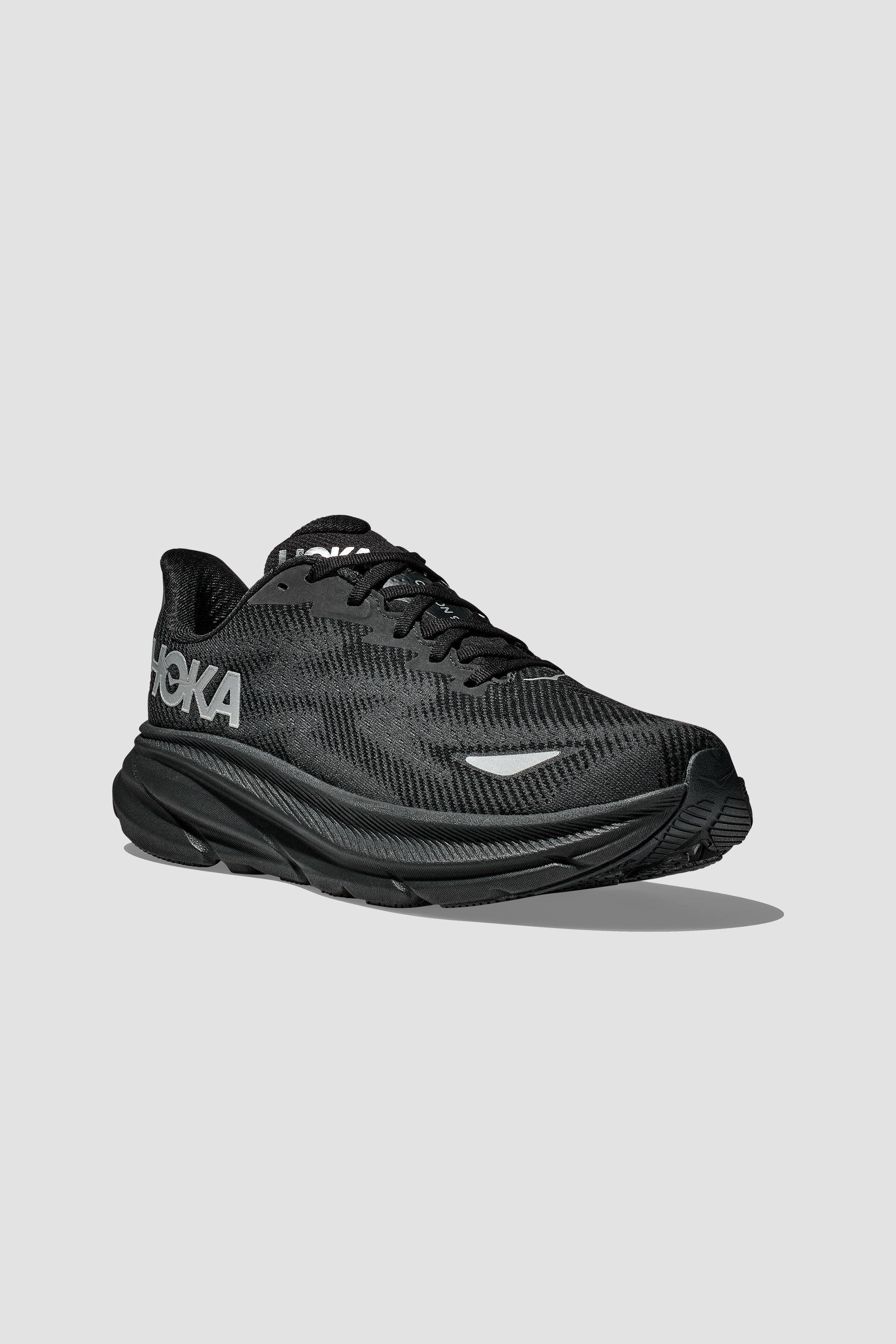 HOKA Clifton 9 GTX pour femme en noir/noir 