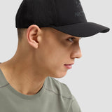 Arc'teryx Men's Bird Word Trucker Curved Hat in Black/Graphite