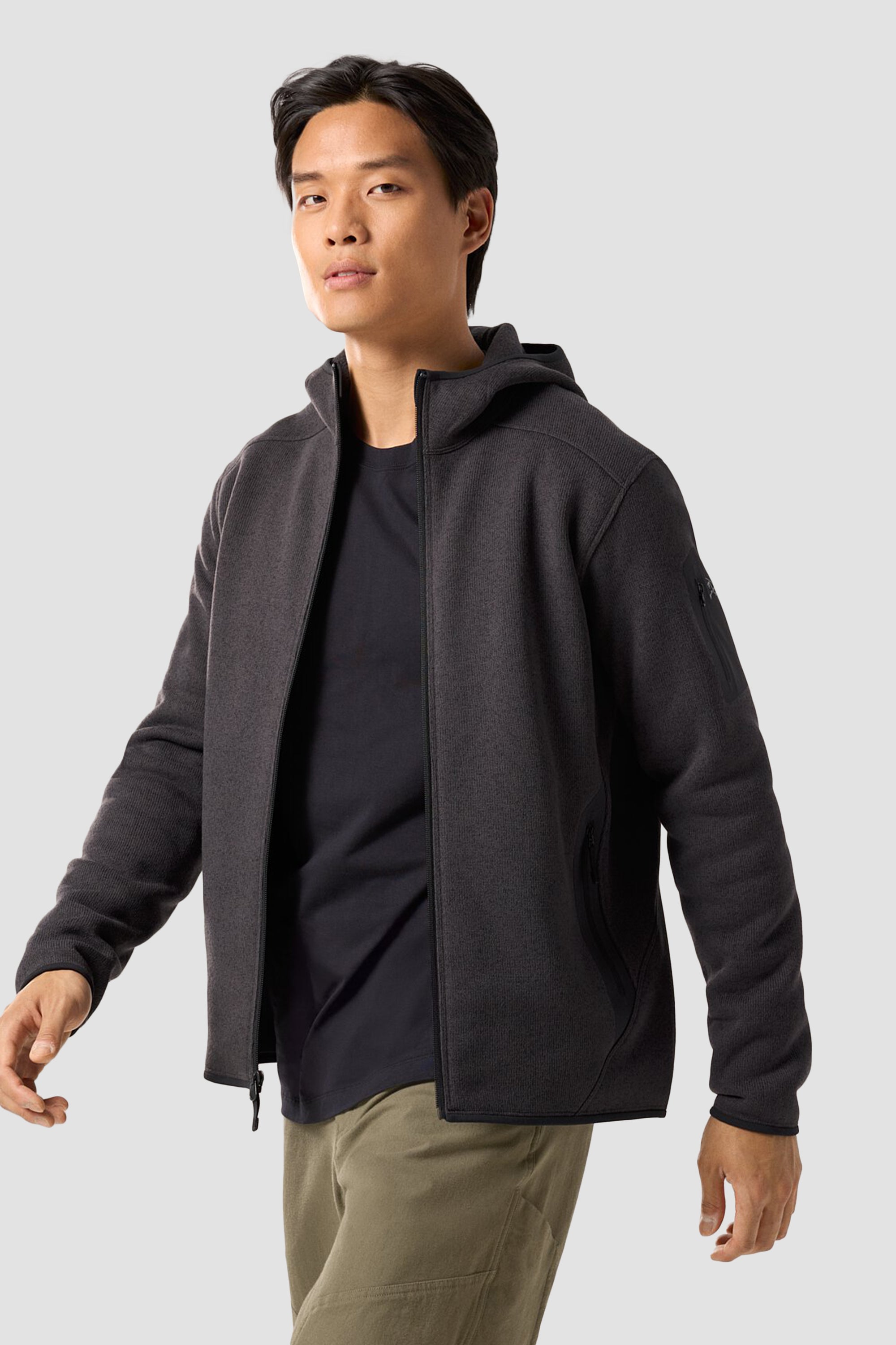 Arc'teryx Men's Covert Hoody in Black Heather ll