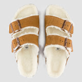 Birkenstock Arizona Shearling in Mink (Narrow)