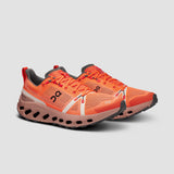 ON | Men's Cloudsurfer Trail shoe in Flame/Dustrose