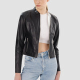 LAMARQUE Women's Chapin Reversible Leather Bomber