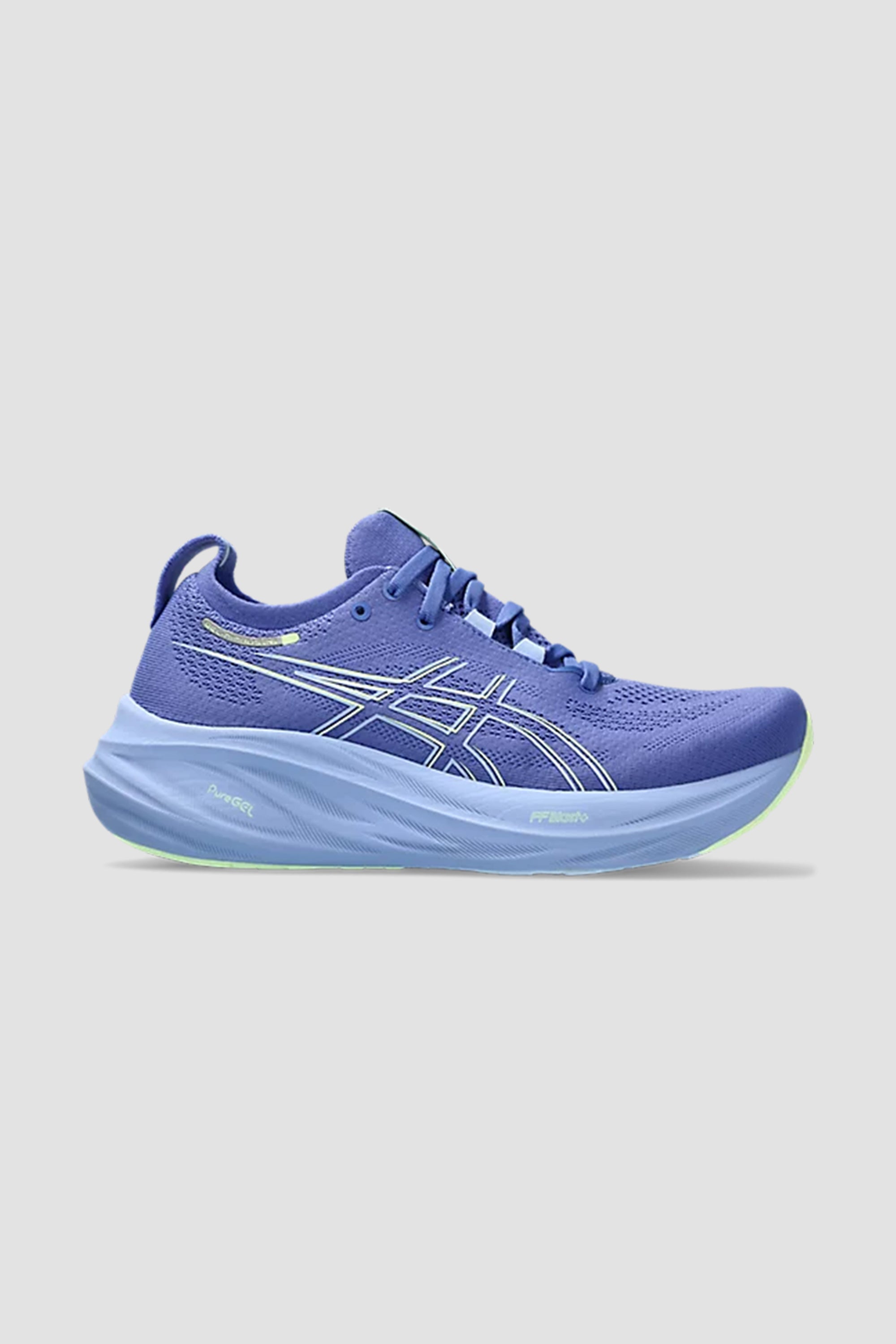 Baskets ASICS Gel-Nimbus 26 pour femmes en saphir/bleu clair