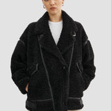 LAMARQUE Woman's Badu Oversized Faux Shearling Jacket