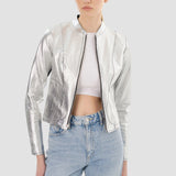 LAMARQUE Women's Chapin Reversible Leather Bomber