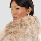 LAMARQUE Women's Danika Leo Faux Fur Crop Jacket